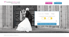 Desktop Screenshot of catolicossolteros.com